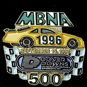 NASCAR 1996 Dover Downs MBNA 500 Lapel Pin 22bg1